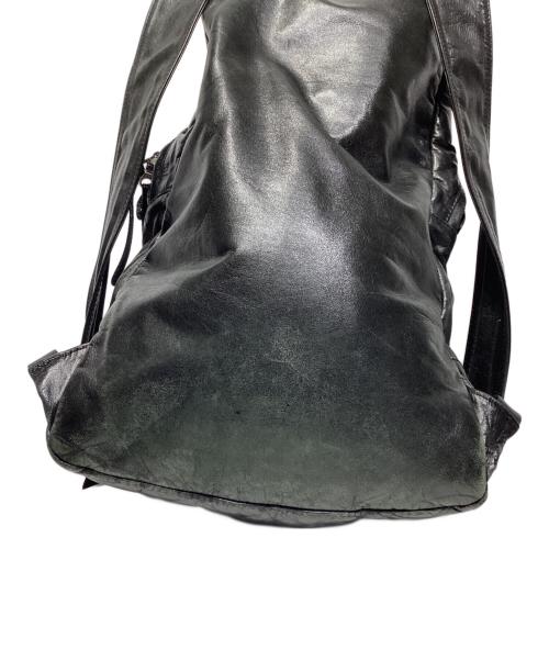 BACKLASH（バックラッシュ）BACKLASH (バックラッシュ) レザーリュック ブラックの古着・服飾アイテム