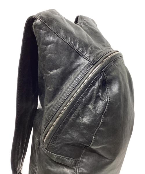 BACKLASH（バックラッシュ）BACKLASH (バックラッシュ) レザーリュック ブラックの古着・服飾アイテム