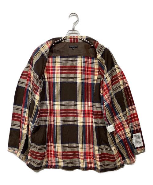 Engineered Garments（エンジニアドガーメンツ）Engineered Garments (エンジニアードガーメンツ) Classic Shirt Heavy Twill Plaid レッド×ブラウン サイズ:Sの古着・服飾アイテム
