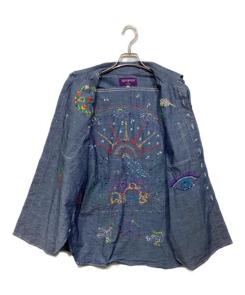 NEPENTHES（ネペンテス）NEPENTHES (ネペンテス) OTAKARA NYC WORK SHIRT HAND EMB　OT1499 インディゴ サイズ:XSの古着・服飾アイテム