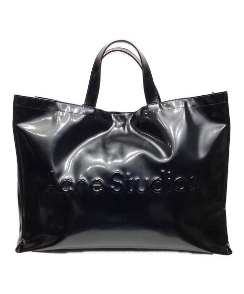 Acne studio（アクネストゥディオズ）Acne studio (アクネストゥディオズ) ロゴトートバッグ　C10163 ブラックの古着・服飾アイテム