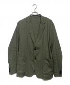 theoryセオリー）の古着「リネンブレンドテーラードジャケット」｜カーキ