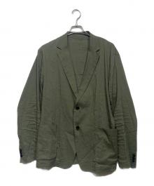 theory（セオリー）の古着「リネンブレンドテーラードジャケット」｜カーキ