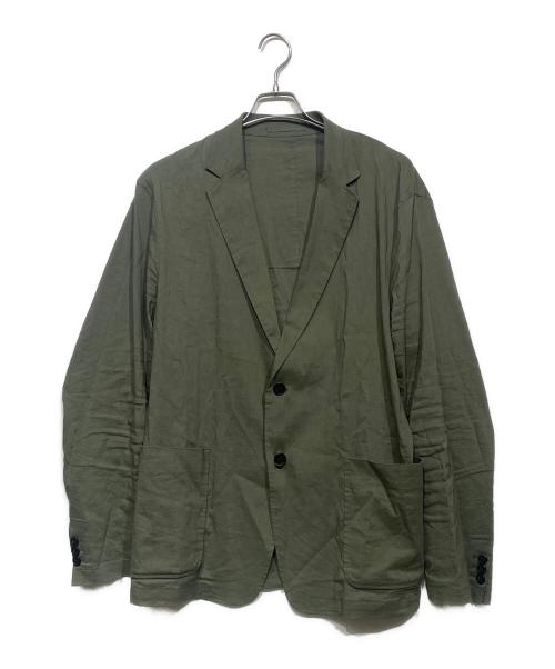theory（セオリー）theory (セオリー) リネンブレンドテーラードジャケット カーキ サイズ:42の古着・服飾アイテム