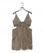 TELOPLANテーロプラン）の古着「Clyde Cami Dress　0923031001」｜ベージュ