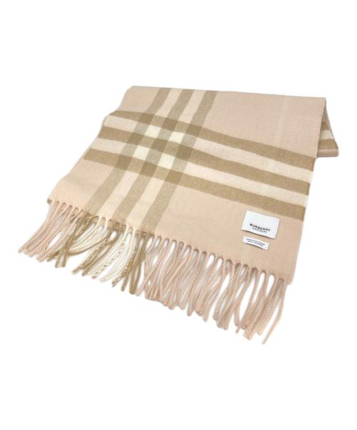BURBERRY LONDON（バーバリーロンドン）BURBERRY LONDON (バーバリーロンドン) カシミヤマフラー ピンクの古着・服飾アイテム