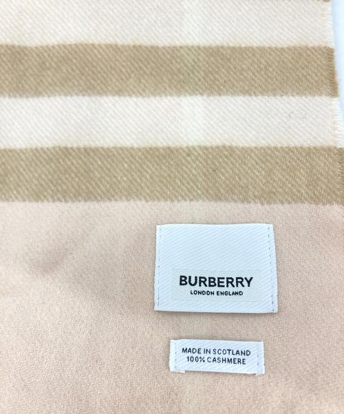BURBERRY LONDON（バーバリーロンドン）BURBERRY LONDON (バーバリーロンドン) カシミヤマフラー ピンクの古着・服飾アイテム