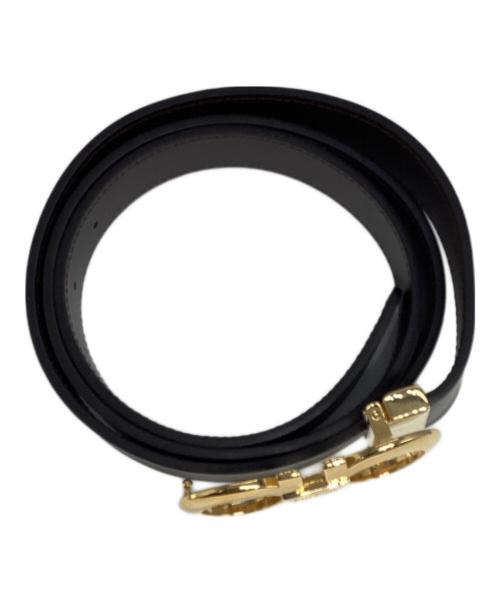 Salvatore Ferragamo（サルヴァトーレ フェラガモ）Salvatore Ferragamo (サルヴァトーレ フェラガモ) ガンチーニ レザーベルト リバーシブル　67 5542/31 ブラック×ブラウンの古着・服飾アイテム