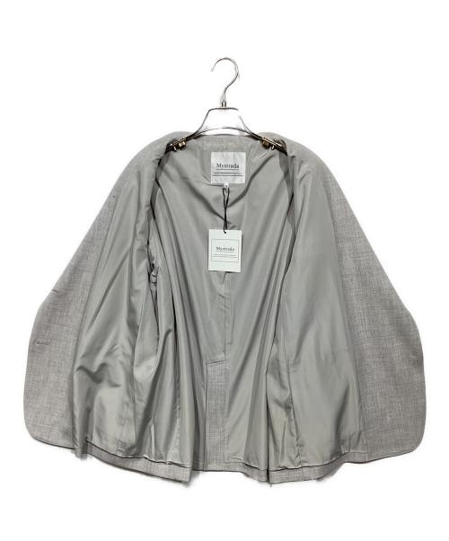 Mystrada（マイストラーダ）Mystrada (マイストラーダ) オーバーサイズ テーラードジャケット グレー サイズ:36 未使用品の古着・服飾アイテム