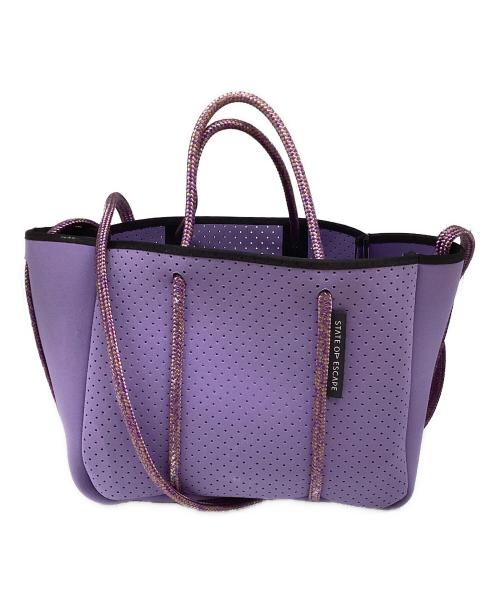 STATE OF ESCAPE（ステイトオブエスケープ）STATE OF ESCAPE (ステイトオブエスケープ) 2WAYバッグ パープルの古着・服飾アイテム