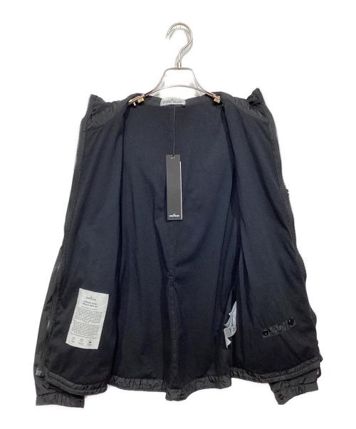STONE ISLAND（ストーンアイランド）STONE ISLAND (ストーンアイランド) ガーメントダイナイロンフーデッドジャケット ブラック サイズ:S 未使用品の古着・服飾アイテム