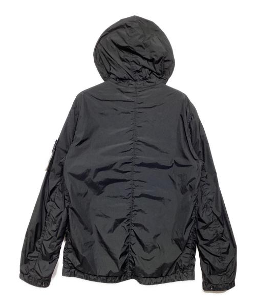 STONE ISLAND（ストーンアイランド）STONE ISLAND (ストーンアイランド) ガーメントダイナイロンフーデッドジャケット ブラック サイズ:S 未使用品の古着・服飾アイテム