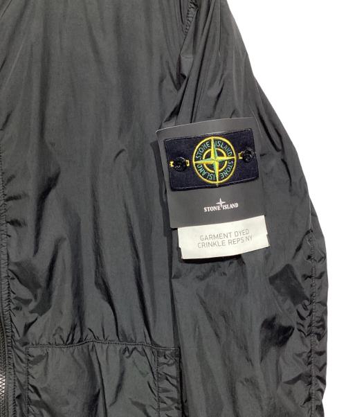 STONE ISLAND（ストーンアイランド）STONE ISLAND (ストーンアイランド) ガーメントダイナイロンフーデッドジャケット ブラック サイズ:S 未使用品の古着・服飾アイテム