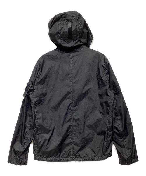 STONE ISLAND（ストーンアイランド）STONE ISLAND (ストーンアイランド) ガーメントダイナイロンジップアップパーカー ブラック サイズ:S 未使用品の古着・服飾アイテム
