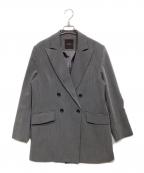 anuansアニュアンス）の古着「ミドルレングスダブルジャケット」｜グレー