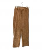 BASERANGEベースレンジ）の古着「パイルパンツ」｜ブラウン