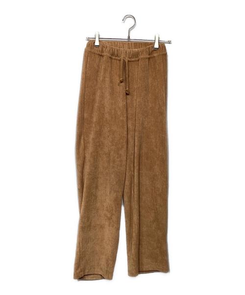 BASERANGE（ベースレンジ）BASERANGE (ベースレンジ) パイルパンツ ブラウン サイズ:XXSの古着・服飾アイテム