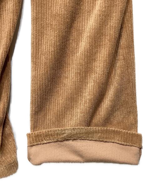 BASERANGE（ベースレンジ）BASERANGE (ベースレンジ) パイルパンツ ブラウン サイズ:XXSの古着・服飾アイテム