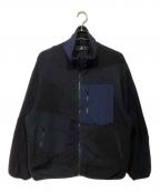 ANREALAGEアンリアレイジ）の古着「PATCHWORK FLEECE BLOUSON」｜ネイビー