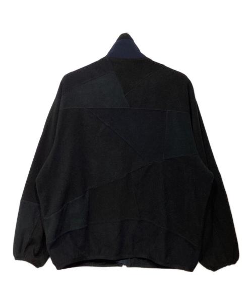 ANREALAGE（アンリアレイジ）ANREALAGE (アンリアレイジ) PATCHWORK FLEECE BLOUSON ネイビー サイズ:46の古着・服飾アイテム