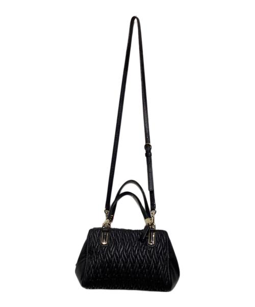 COACH（コーチ）COACH (コーチ) マディソンギャザードツイストレザー ミニ サッチェル　F49723 ブラックの古着・服飾アイテム