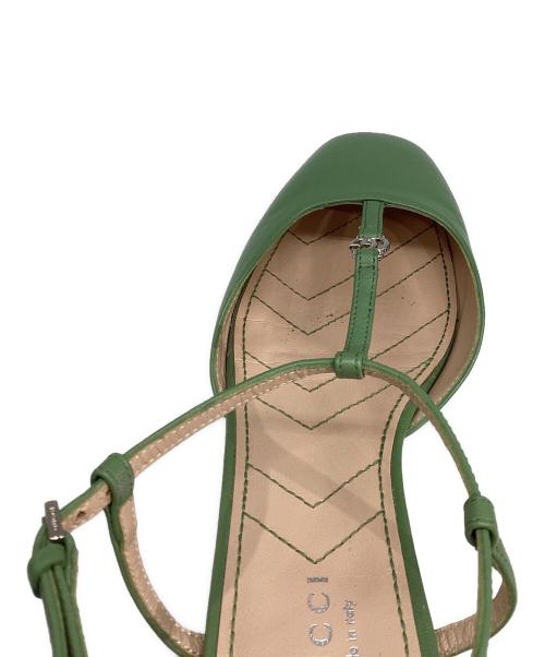 GUCCI（グッチ）GUCCI (グッチ) ballet flat with Double G グリーン サイズ:36の古着・服飾アイテム