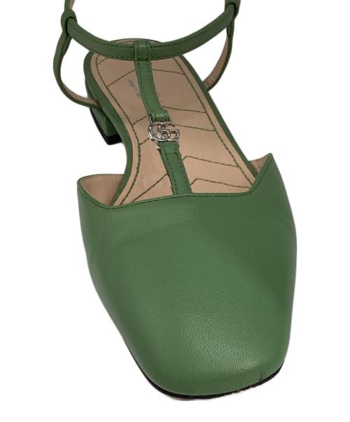 GUCCI（グッチ）GUCCI (グッチ) ballet flat with Double G グリーン サイズ:36の古着・服飾アイテム