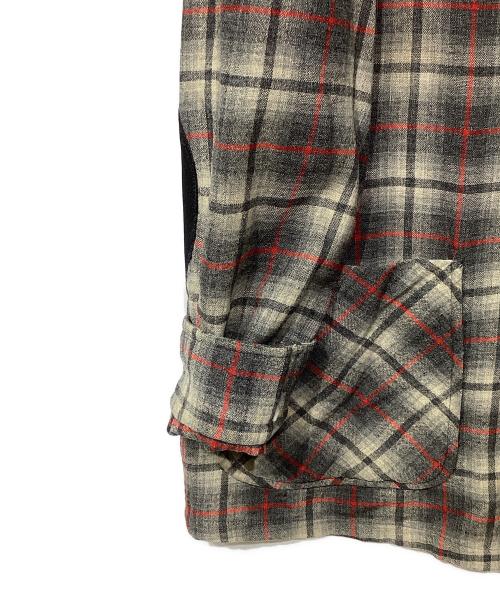 PENDLETON（ペンドルトン）PENDLETON (ペンドルトン) 50ｓオンブレチェックシャツジャケット60-223 グレー サイズ:Lの古着・服飾アイテム