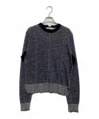CELINEセリーヌ）の古着「クルーネックニット　2 3DR4/7705」｜ネイビー