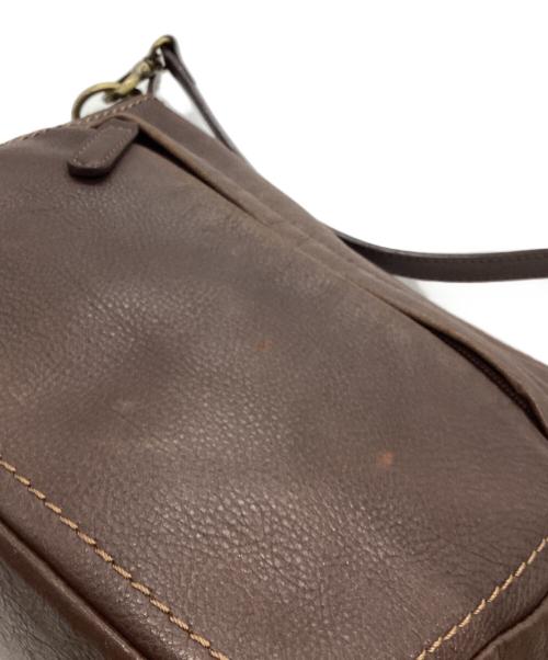 土屋鞄（ツチヤカバン）土屋鞄 (ツチヤカバン) Plota レザーショルダーバッグ ブラウンの古着・服飾アイテム