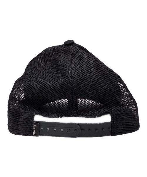 OLD STUSSY（オールドステューシー）OLD STUSSY (オールドステューシー) 25周年モデル　モノグラムメッシュキャップ ブラックの古着・服飾アイテム