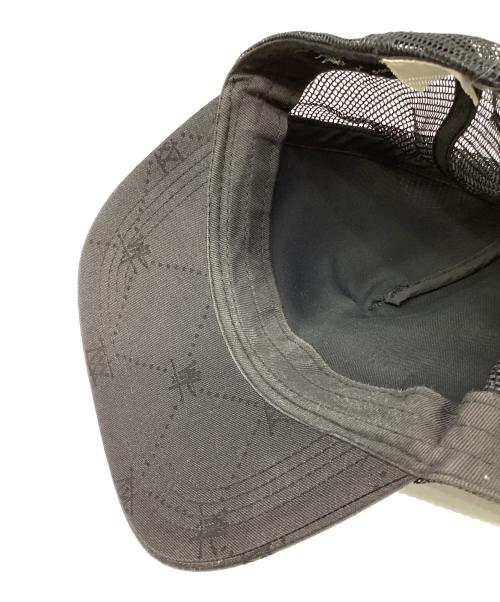 OLD STUSSY（オールドステューシー）OLD STUSSY (オールドステューシー) 25周年モデル　モノグラムメッシュキャップ ブラックの古着・服飾アイテム