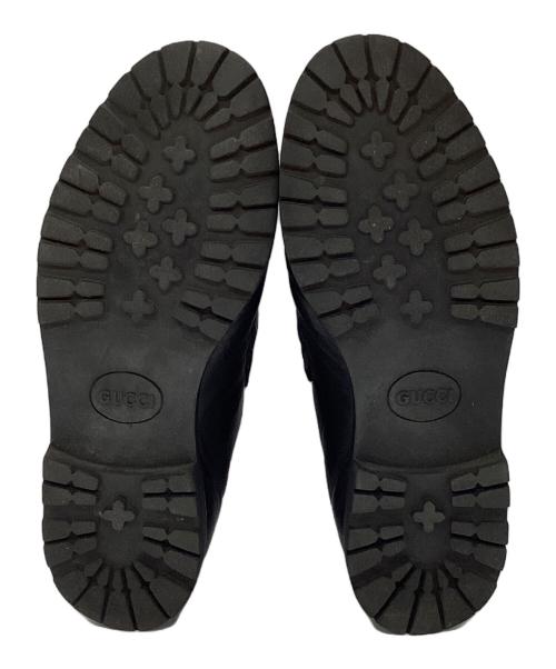 GUCCI（グッチ）GUCCI (グッチ) ホースビットチャッカブーツ ブラック サイズ:40の古着・服飾アイテム