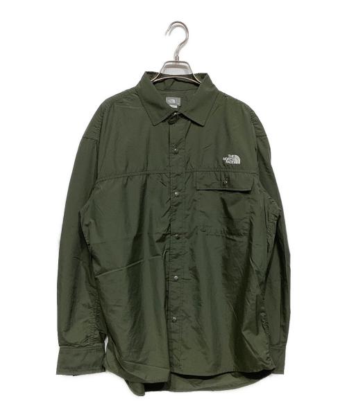 THE NORTH FACE（ザ ノース フェイス）THE NORTH FACE (ザ ノース フェイス) L/S Nuptse Shirt　	NR11961 オリーブ サイズ:XL 未使用品の古着・服飾アイテム