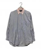 RALPH LAURENラルフローレン）の古着「ストライプシャツ」｜ブルー×ピンク