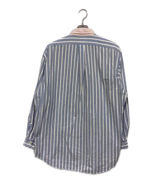 RALPH LAUREN（ラルフローレン）RALPH LAUREN (ラルフローレン) ストライプシャツ ブルー×ピンク サイズ:Mの古着・服飾アイテム