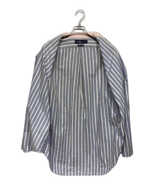 RALPH LAUREN（ラルフローレン）RALPH LAUREN (ラルフローレン) ストライプシャツ ブルー×ピンク サイズ:Mの古着・服飾アイテム