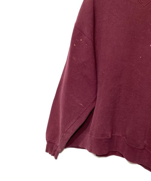 Champion（チャンピオン）Champion (チャンピオン) 80ｓ前Vクルーネックスウェット ボルドー サイズ:X-LARGEの古着・服飾アイテム