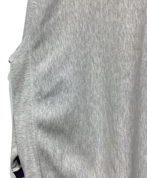 Champion REVERSE WEAVE（チャンピオン リバース ウィーブ）Champion REVERSE WEAVE (チャンピオン リバース ウィーブ) クルーネックスウェット グレー×パープル サイズ:XLの古着・服飾アイテム