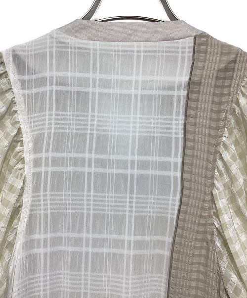 furfur（ファーファー）furfur (ファーファー) パッチワークワンピースドレス ベージュ サイズ:Fの古着・服飾アイテム