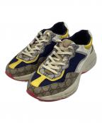 GUCCIグッチ）の古着「Rhyton ローカットスニーカー」｜マルチカラー