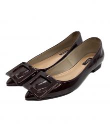 OHGA（オオガ）の古着「フラットシューズ」｜ブラウン