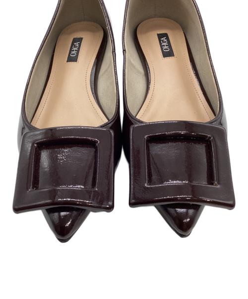 OHGA（オオガ）OHGA (オオガ) フラットシューズ ブラウン サイズ:22 1/2の古着・服飾アイテム