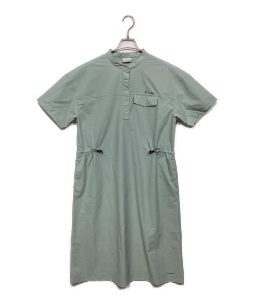 Columbia（コロンビア）Columbia (コロンビア) レイクトゥーアベニュー ハーフスリーブ ドレス 黄緑 サイズ:Lの古着・服飾アイテム