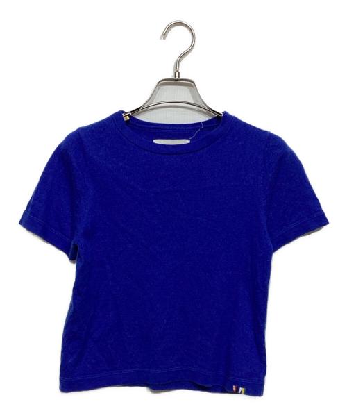 extreme cashmere（エクストリーム カシミア）extreme cashmere (エクストリーム カシミア) 半袖ニット ブルー サイズ:Freeの古着・服飾アイテム