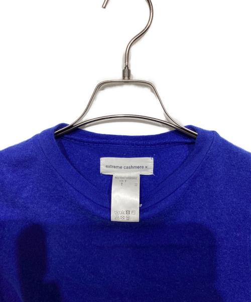 extreme cashmere（エクストリーム カシミア）extreme cashmere (エクストリーム カシミア) 半袖ニット ブルー サイズ:Freeの古着・服飾アイテム