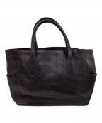 HIROFUヒロフ）の古着「レザーハンドバッグ」｜ブラウン