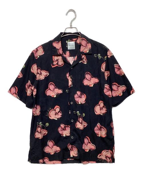 PAUL SMITH（ポールスミス）PAUL SMITH (ポールスミス) オープンカラーシャツ ブラック サイズ:Sの古着・服飾アイテム