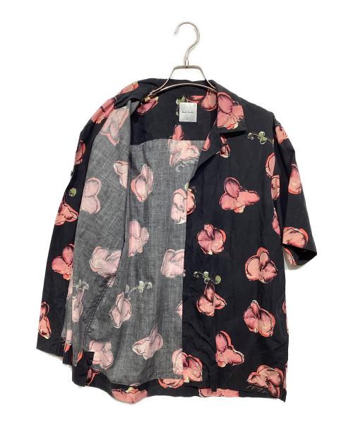 PAUL SMITH（ポールスミス）PAUL SMITH (ポールスミス) オープンカラーシャツ ブラック サイズ:Sの古着・服飾アイテム