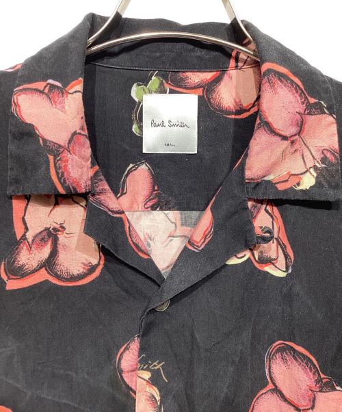 PAUL SMITH（ポールスミス）PAUL SMITH (ポールスミス) オープンカラーシャツ ブラック サイズ:Sの古着・服飾アイテム